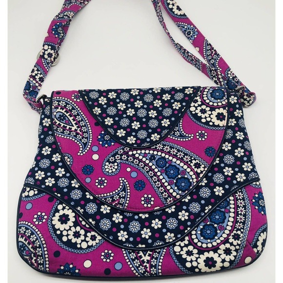 Vera Bradley Handbags - Vera Bradley Boysenberry - Shoulder Bag - Crossbody - Purse - Floral Medium Size